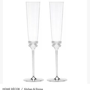 Kate Spade Grace Avenue champagne flutes